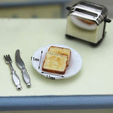 Aliturtle Miniature Decor Replacement Supplies for Dollhouse Accessories & Furniture - 1:12 Scale Mini Exquisite Bread Machine Maker Toaster for Kids Child Girls Boys Kitchen Dining Room Decoration