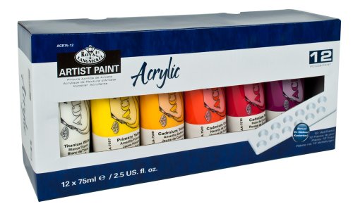 Royal & Langnickel Artist Tube Paint, 75ml, 12-Pack