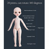 Bjd Dolls 1/6 Sd Doll 11 Inch 28 Ball Joint Doll Fairy Diy Toy Gift Rotatable Joints with Wig Dress Nice Shoes Beautiful Gift for Children Birthday（does Not Include the Props in the Hands of the Doll）