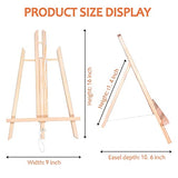 Easel Tabletop Painting Easel 6 Pcs 16"Easels Stand Wooden Easel for Painting Canvases Art Easel for Display /Painting Party/Kids/Adults/Wedding/Classroom/ Art Projects