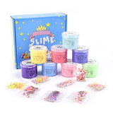 Butter Slime Kit for Girls 8 Pack,Scented Slime Party Stress Relief Toys, with Unicorn, Pink Watermelon Cute Slime Charms, Non-Sticky & Super Stretchy, for Girls and Boys