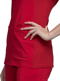 CHEROKEE iFlex CK605 Women's V-Neck Scrub Top, Red, Large