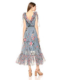 French Connection Women's Floral Maxi Dress, Cecile Summer surf Multi, 6