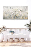 ArtbyHannah 24x48 Large White Flower Canvas Painting Wall Art, Textured 3D Hand-Painted Oil Painting on Canvas for Bedroom Living Room Home Décor Ready to Hang
