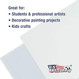 US Art Supply Square Variety Assortment Professional Artist Quality Acid Free Canvas Panels 12-Total Panels (2-EA: 12x12, 10x10, 8x8, 6x6, 5x5, 4x4)