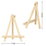 Dolicer Wooden Easel Stand, 6 Pack 9.4" Tall Adjustable Tabletop Easels, Wood Tripod Easels for Canvas, Portable Art Easel for Adults Kids Artists Painting, Displaying Photos