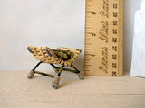 Miniature Firewood Rack with Bunch of Wood. Dollhouse Accessories up 1/8 Scale