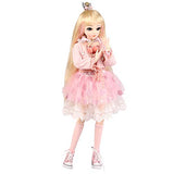 UCanaan BJD Doll, 1/3 SD Dolls 24 Inch 18 Ball Jointed Doll DIY Toys with Full Set Clothes Shoes Wig Makeup, Best Gift for Girls-Abby