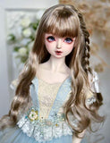 Clicked BJD Doll Long Curly Hair Band Hair Accessories for 1/3 Dolls DIY Supplies Doll Making DIY Accessory,B