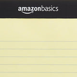 AmazonBasics Legal/Wide Ruled 8-1/2 by 11-3/4 Legal Pad - Canary (50 sheets per pad, 12 pack)