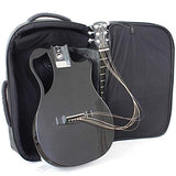 Carbon Fiber Collapsible Acoustic Travel Guitar with Pickup and Custom Guitar Case - OF660 High Gloss Black