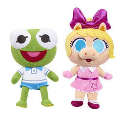 Disney Junior Music Lullabies 8-Inch Kermit & Piggy 2-Piece Plush Set, Baby Toys 18 Months Up, Amazon Exclusive, by Just Play