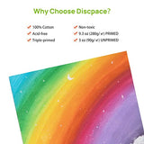 Canvas Panels, Discpace Canvases for Painting 18PCS Primed Canvas Boards 100% Cotton & Acid Free Canvas In Bulk-4x4, 5x7, 8x10, 9x12, 11x14, Ideal For Acrylic/Oil/Watercolor Paints/Painter/Kid/Student