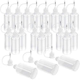 20 Pcs Precision Tip Applicator Bottle, Empty Applicator Glue Bottle for Small Gluing Projects, Paper Quilling DIY Craft, Acrylic Painting, 30ml /1 Ounce
