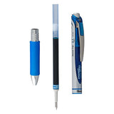 Pentel EnerGel RTX RT Liquid Gel Pen, Med, Metal Tip, 0.7mm, Blue Ink, 12-Pk Window Box of 12