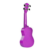 Soprano Ukulele 21 inch Professional Wooden Kids Beginner Ukulele with Canvas Tote Bag and Strap, Starry Purple