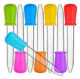 XP-Art Liquid Droppers for Kids FDA Approved Silicone and Plastic Pipettes with Bulb Tip 5 ML Eye Dropper for Candy Molds, 20 Pack