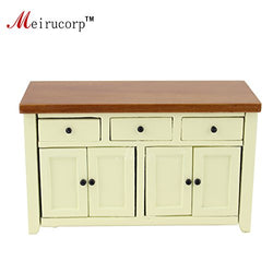 Meirucorp 1/12 Scale Dollhouse Miniature Furniture Handcrafted Wooden Lovely Small Cabinet