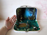 Fairy Room In The Suitcase. Miniature Dollhouse Forest Diorama 1:12 scale Handmade