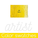 MEEDEN Oil Paint, 50ml (1.69 oz) Mid Yellow Oil Paint Tubes, Heavy Body Non-toxic Artist Oil Based Paints for Canvas Painting, Oil Art Paints for Artists & Studio Painters