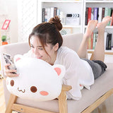 35-65 Kawaii Lying Cat Plush Toys Stuffed Cute Cat Doll Lovely Animal Pillow Soft Cartoon Toys for Children Girls (Grey Close Eyes,35cm)