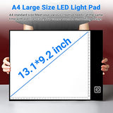 Light Box for Tracing, A4 Light Table Diamond Painting Light Board Accessories Drawing Supplies for Artist Drawing Anime Tracing Pad