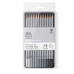 Winsor & Newton 0490007 Studio Collection, Set of 12, Artist Pencils