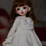 HMANE BJD Dolls Clothes 1/4, Fluffy Skirt Princess Dress Outfit Clothes Set for 1/4 BJD Dolls (No Doll) - Beige