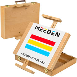 MEEDEN Extra Large Art Easel, Artist Painting Easel, Solid Beech Wood  Easel, Heavy Duty Floor Easel, Studio Easel for Adults, Holds Canvas Art up  to