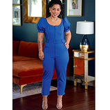 Simplicity SS9234H5 Misses' Puff Sleeve and Sleeveless Jumpsuit Sewing Pattern Kit by Mimi G Style, Design Code S9234, Sizes 6-14