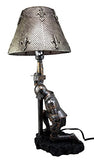 Atlantic Collectibles The Accolade Medieval Kneeling Knight Suit of Armor Side Table Lamp