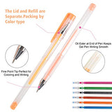 Tavolozza 240 Pack Gel Pens Set, 120 Unique Gel Pen Plus 120 Refills, 40% More Ink Neon Glitter Coloring Pens for Adult Coloring Books Drawing