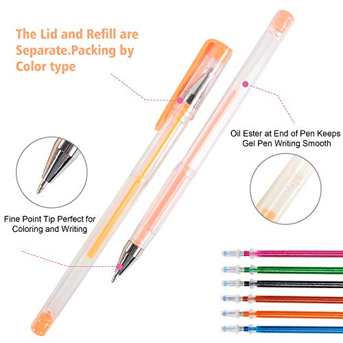 240 Gel Pens for Adults Coloring Book,120 Coloring Markers Colored Gel Pen  Set