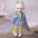 Y&D 1/6 BJD Doll Ball Jointed Doll 26.5CM Princess DIY Dress Up Change Makeup Toy, Moveable Joints with Full Set Clothes Socks Shoes Wig Makeup, Gift for Valentine's Day, Birthday, Christmas