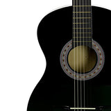 Martin Smith 38 Inch Acoustic Guitar, Black, With Case, Pick, Tuner, Strap, Extra Strings and 2 months of Lessons