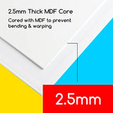 MEEDEN Canvas Boards for Painting, Multipack of 32, 5" x 7",8" x 10",9" x 12",11" x 14", 8 of Each, 100% Cotton, 8 oz Gesso-Primed, Blank White Canvas Panels for Acrylics, Oil Paints, Tempera Paints