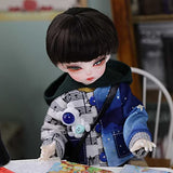 LiFDTC BJD Dolls, 1/6 SD Doll 11 Inch 28.2cm Ball Jointed Doll DIY Toys with Full Set Clothes Shoes Socks Wig Makeup, Best Gift for Girls