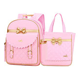 Children Princess Waterproof PU Backpack for Girls Elementary School Girl Bookbags