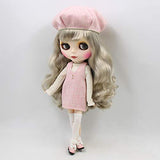 Original Doll Clohtes Outfit, Winter Suit(Knitting Shirt + Suspender Skirt + Stocking + Beret), Doll Dress Up for 1/6 12inch Doll or ICY Doll- Fortune Days(YW-YF008)