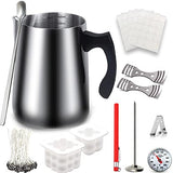 Candle Making Kit Pouring Pot - DIY Soy Candle Making Supplies 52oz Wax Melting Pot and More Necessary Tool