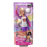 Barbie Doll & Accessories, Made to Move Career Volleyball Player Doll with Uniform and Ball