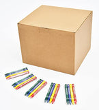 Madisi Crayons Bulk Pack, Regular Size, 4 Colors, cellophane 250 Packs, 1000 Count