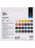 Mont Marte Oil Paint Set Signature 24pc x 0.4oz , Good Coverage, Good Tinting Strength, for Beginners, Students and Artists