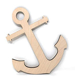 Gocutouts Wooden 12" Anchor Unfinished Baltic Birch 1/4 (12")