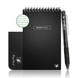 Smart Reusable Notebook -KIYUBEIE Ruled Eco-Friendly Erasable Journal with 1 Frixion Pen Waterproof Spiral Notepad Gift for Women/Men(3.5" x 5.5")