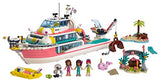 LEGO Friends Rescue Mission Boat 41381 Toy Boat Building Kit with Mini Dolls and Toy Sea Creatures, Rescue Playset Includes Narwhal Figure, Treasure Box and More for Creative Play (908 Pieces)