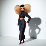Barbie Doll Styled by Celebrity Stylist Marni Senofonte with Harem Pants, Denim Turtleneck Crop Top & Accessories