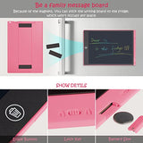 Doodle Board, LCD Writing Tablet, Erasable & Colorful Doodle Scribbler Board with Eye-Protecting Large Screen, Educational Learning Toy for 3 4 5 6 Kid, Drawing Tablet Gift for Boy Girl(12 inch, Pink)