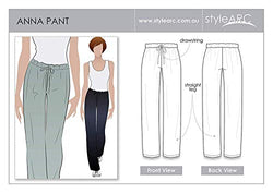 Style Arc Sewing Pattern - Anna Pant - Sizes 4-16 - Click for Other Sizes Available