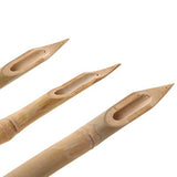 COMIART 3 Pcs Double Head Hard Strong Bamboo Reed Pens Pottery Ceramic Shaping Tools Polymer Clay Tool